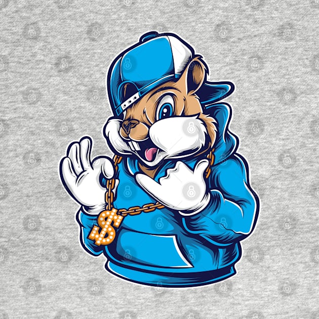 funny bugs bunny in Hip Hop style by Space wolrd